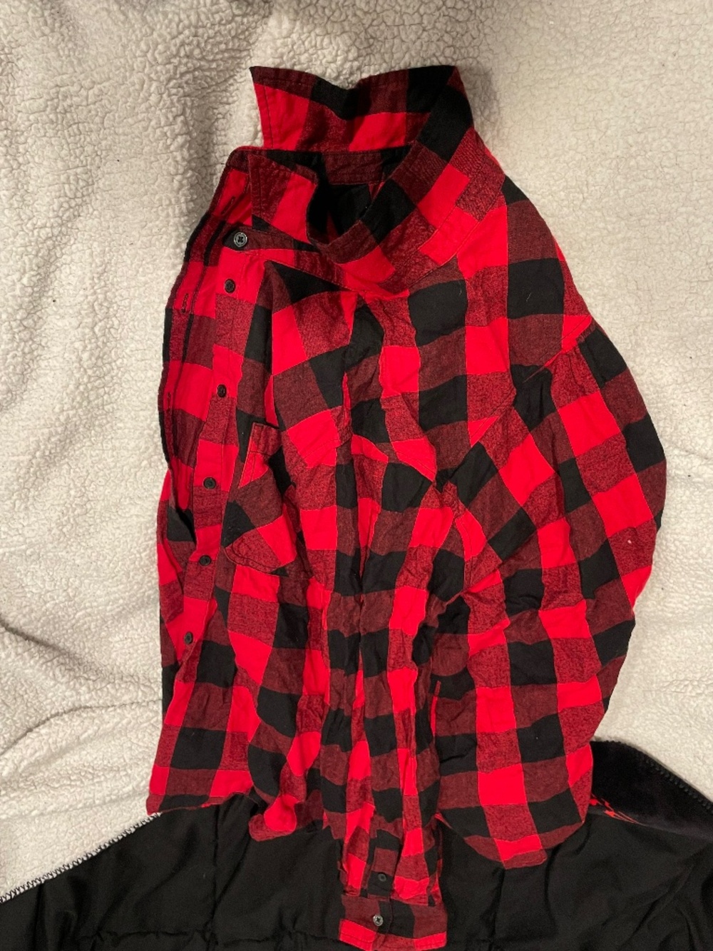 red & black flannel